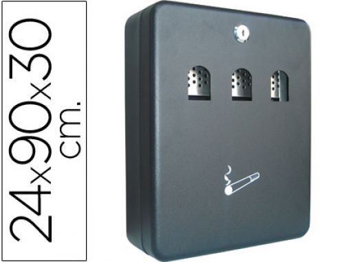 Cinzeiro q-connect metalico de parede 300 x 240 x 90 mm , Q-connect , 37600 , 5705831042711